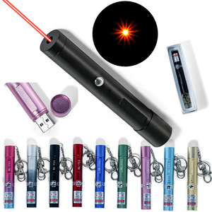 Entegre anahtarlık ile Mini USB şarj edilebilir lazer kalem | Hafif yapı ve güvenilir çıkış ile sertifikalı üretici - Product Image 1