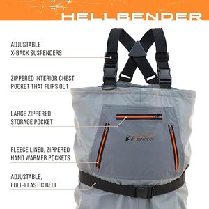 Vadeadores Transpirables con Puntera de Neopreno, Vadeadores Impermeables hasta el Pecho, Vadeadores Ligeros para Pesca con Mosca - Product Image 3