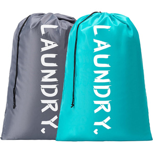 Custom logo Large Extra-Large Storage Laundry <b>Bag</b> Machine-Washable Oxford Drawstring <b>Bag</b> Dirty Clothes Organizer Living Room - Product Image 1