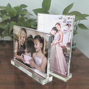 Customized T-shaped Acrylic Waterproof Eco-Friendly Swimming Pool <b>Display</b> Boards Battery Power Standing Transparent Table Signs - Product Image 2