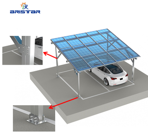 Bristar en stock deux <span class=keywords><strong>voitures</strong></span> <span class=keywords><strong>carport</strong></span> abri de voiture solaire étanche auvent de stationnement solaire abri de voiture en <span class=keywords><strong>aluminium</strong></span> - Product Image 2