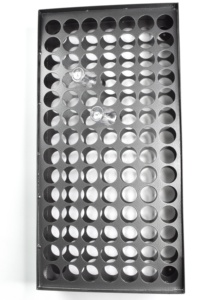 Luckyaba-porte-gobelet d'encre de tatouage en acier inoxydable, 98 trous, accessoire de tatouage, professionnel - Product Image 2