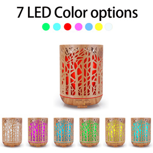 Hot Sale Cheap Price Led Humidifier SPA Ultrasonic Wood Grain Aroma Essential Oil Diffuser With Auto Shut Off and Remote - Product Image 5