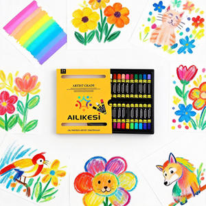 Pastelli ad olio morbido per artisti all'ingrosso 24 pezzi vibranti e cremosi adatti a artisti, studenti e bambini - Product Image 6