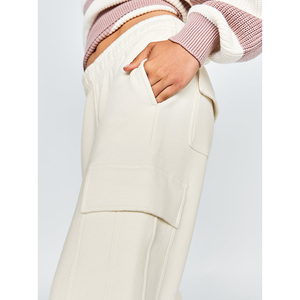 2021 personalizzato nuovo Design taglie forti da <span class=keywords><strong>donna</strong></span> pantaloni della tuta a gamba larga larghi pantaloni della tuta di lusso larghi in pile pantaloni della tuta da <span class=keywords><strong>donna</strong></span> jogging - Product Image 6