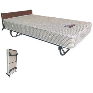 Rollaway Extra <strong>Guest</strong> Standing <strong>Bed</strong> Black Foldable Mobile 20cm Spring Mattress Vertical Metal Modern Hotel Bedroom 1pc Direct - Product Image 6