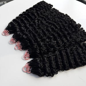 Cheveux bouclés birmans bohèmes en crochet, cheveux humains, couleur naturelle, boucles définies et douces pour les styles de cheveux au crochet - Product Image 5