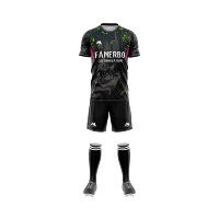 Seragam Sepak Bola Kustom OEM Cetak Sublimasi 100% Poliester Kualitas Premium Jersey Sepak Bola Tanpa Lengan Pria Logo Kustom