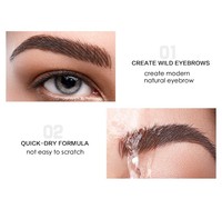 Teinture pour sourcils instantanée prête à l'emploi, teinture pour sourcils longue durée jusqu'à 7-10 jours, teinture pour sourcils pré-mélangée, marque personnalisée