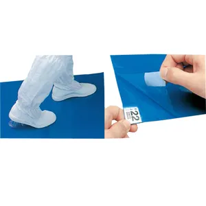 JEJOR Dust Removal Disposable 30 Layers Peelable Blue PE Film Cleanroom Floor Sticky Mat