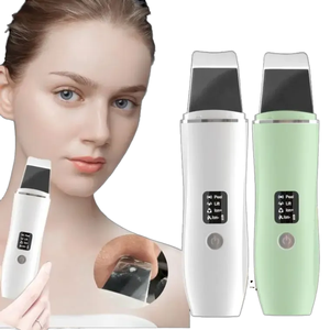 Nettoyeur de peau ultrasonique portable, spatule pour le visage en ABS et acier inoxydable, élimination des points noirs, nettoyage par vibration - Product Image 2