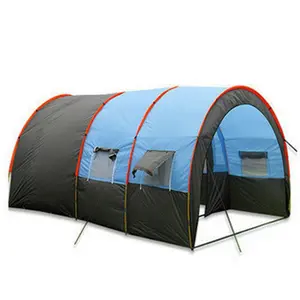 Большая туристическая палатка на 5-8 человек, туннельная палатка, наружные Семейные палатки
