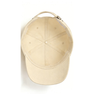 Casquettes de baseball vierges personnalisables en coton couleur crème, vente en gros pour broderie et impression - Product Image 5