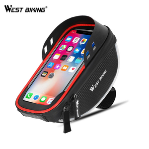 Sac de guidon de vélo WEST BIKING 6,0 pouces, pochette avant de cyclisme, écran tactile, réfléchissant, sac de téléphone avant pour vélo - Product Image 4