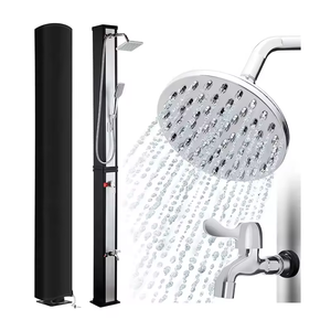 Kangrun Prix de gros Pratique PVC résistant aux UV Capacité de 40L <span class=keywords><strong>Avec</strong></span> <span class=keywords><strong>douchette</strong></span> Noir et Argent <span class=keywords><strong>Douche</strong></span> <span class=keywords><strong>Solaire</strong></span> pour Jardin <span class=keywords><strong>Piscine</strong></span> - Product Image 2