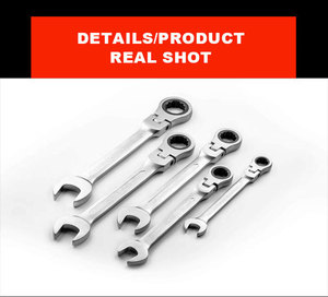 Chrome Vanadium Gear Gold <strong>Ratchet</strong> Adjustable <strong>Wrench</strong> Customized Dual-Purpose Quick <strong>Ratchet</strong> <strong>Wrench</strong> 72-Tooth Gold <strong>Ratchet</strong> <strong>Wrench</strong> - Product Image 2
