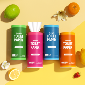 Boîte à mouchoirs cylindrique biodégradable avec design imprimé personnalisé, tube de mouchoirs en papier pour voiture, pour la promotion d'événements et les cadeaux - Product Image 3