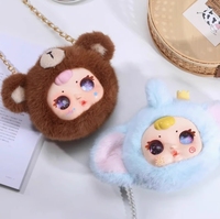 MM Lait Bonbon Bébé Sac à fermeture éclair Boîte aveugle en peluche Sac à dos tendance Pendentif Poupée mignonne