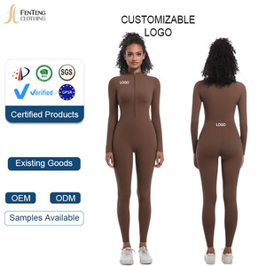 Sous-vêtement Lulu CustomEurope États-Unis, sans couture, respirant, bretelles spaghetti, demi-zip, couleur unie, haute élasticité, long, pour le sport - Product Image 6