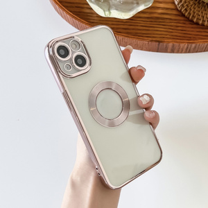 Custodia magnetica antiurto in Silicone TPU trasparente per <span class=keywords><strong>iPhone</strong></span> <span class=keywords><strong>14</strong></span> Pro con magneti <span class=keywords><strong>Cover</strong></span> trasparente scavata per <span class=keywords><strong>iPhone</strong></span> <span class=keywords><strong>14</strong></span> Pro Max - Product Image 2