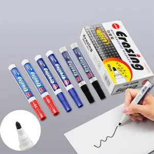 도매 블랙 레드 블루 컬러 화이트 보드 영구 잉크 마커 펜