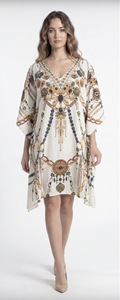 Robe longue africaine en viscose pour femme, style caftan, tunique, poncho, kimono, coupe ample, aspect satiné soyeux, tenue de vacances bohème - Product Image 4