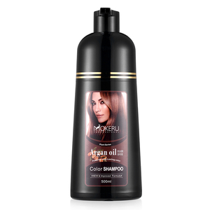 Mokeru Shampoo colorante per capelli all'olio di Argan da 500ml colorazione rapida per la vita quotidiana prodotti professionali per la colorazione dei capelli - Product Image 6