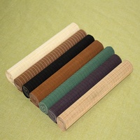 Sous-verre rectangulaire isolant, sous-plat, produits en bambou, résistant, sets de table en bambou, dessous de plat réutilisables, tapis de plage en bambou sablé