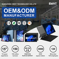 Nouvel ordinateur mini 2-en-1 tablette PC avec écran tactile IPS de 14 pouces, 16 Go + 512 Go, ventilateur de refroidissement intégré, clavier, ordinateur personnel