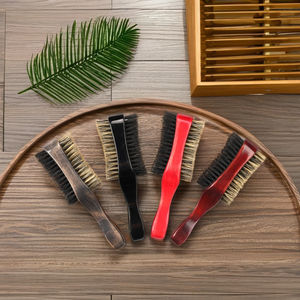 <span class=keywords><strong>Brosse</strong></span> à Cheveux et Barbe <span class=keywords><strong>Double</strong></span> <span class=keywords><strong>Face</strong></span> en Bois à Poils de Sanglier 100% Naturels, Design Spécial pour Ondulations - Product Image 2