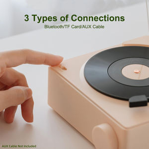 Adornos de Decoración para el Hogar, Gramófono Retro, Altavoz con <span class=keywords><strong>Disco</strong></span> Giratorio, Reproductor de Vinilo Retro, Altavoz - Product Image 6