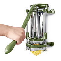Trancheuse à légumes commerciale haute performance avec moteur 1500W, facile à utiliser, 220V, pour la production de frites