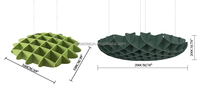 Conception de panneau acoustique insonorisé de grande taille en polyester de haute qualité