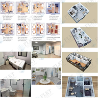 Maison préfabriquée FLKT prête pour l'énergie solaire, maison-conteneur extensible de luxe de 20 pieds ou 40 pieds, maison modulaire pliable, mini-maison mobile