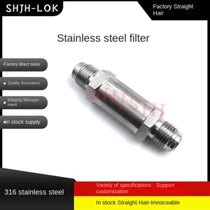 SHJH échange Swagelok 316 filtre droit en acier inoxydable NPT raccords de tuyauterie filetés de mamelon ASME ANSI BS EN DIN API forgé - Product Image 2