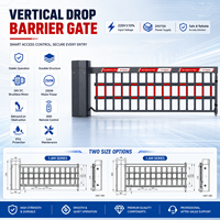 Barrera de Seguridad Vertical YUANHONG YH-22G, Motor sin Escobillas de 250W, Anti-Escalada, Control de Acceso Industrial, IP54