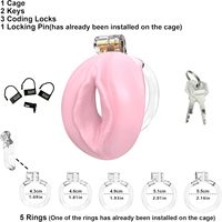 Cage de chasteté pour homme avec vagin réaliste souple et vulve Cobra, en TPE plat respirant, produits SM