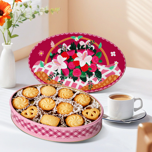 Biscuits <span class=keywords><strong>danois</strong></span> sucrés en gros avec crème et saveurs d'œuf dans une boîte élégante – Biscuits au beurre personnalisés - Product Image 1