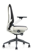 Chaise de bureau exécutive ergonomique moderne à dossier haut en maille, réglable, avec accoudoirs pivotants, pour hôpitaux et écoles