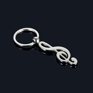 Bán buôn kim loại Keychain âm nhạc Lưu ý âm nhạc biểu tượng vòng chìa khóa keyfob keyrings kim loại âm nhạc lưu ý Móc chìa khóa trang trí Keychain - Product Image 2