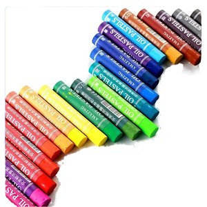 Couleur lourde doux huile Pastel 24/36 couleur ensemble bricolage Graffiti Pastel Non-toxique Crayon étudiant peinture fournitures - Product Image 1