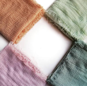 GLS046, venta al por mayor de <span class=keywords><strong>China</strong></span>, bufandas personalizadas para la cabeza, bufandas y chales de algodón Hijabs de gasa musulmana étnica para mujer baratas - Product Image 4