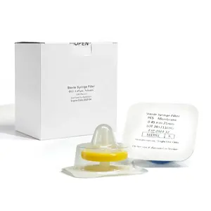 Filtro di imballaggio indipendente testa filtro asettico PES/Nylon 13/25mm da utilizzare nella ricerca di laboratorio filtro per siringa di sterilizzazione
