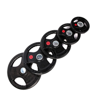 Disque de musculation en acier et ciment de haute qualité Xinrui avec trois trous, couleur au choix, XR501, équipement de gym à domicile