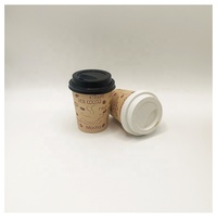 Gobelet en papier jetable à paroi simple personnalisé avec marque personnalisée, 10 oz, 16 oz, revêtement PE PLA, pour café/thé/milkshake chaud/froid