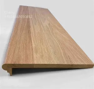 Modern Natural full hardwood oak wood stair treads