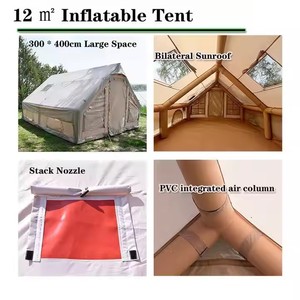 Ventas calientes HY grande 5 6 7 personas 2000-3000mm tela Oxford impermeable duradero Iatable hermético 7,5 m tienda de campaña al aire libre - Product Image 2