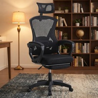 Chaise de bureau ergonomique personnalisée avec accoudoirs en maille, inclinable, confortable pour une utilisation prolongée, idéale pour le gaming et la maison