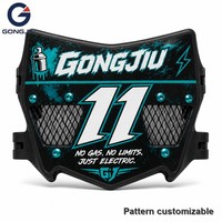 Plaque d'immatriculation Graffiti Street Racing Numéro 11 Effet Peinture Pulvérisée Teal pour Surron Light Bee X S Segway X160 X260 Ventilée