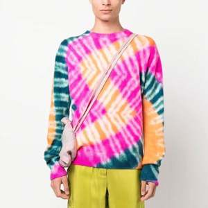 Chandail en tricot à manches longues personnalisé avec col en V, haut en tricot personnalisé en cachemire multicolore pour hommes - Product Image 1